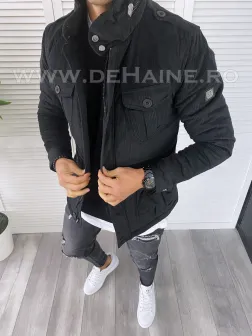 Geaca barbati groasa neagra B7162 D1-2